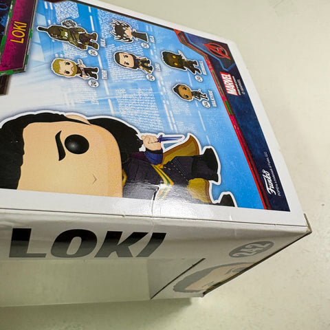 BOX FLAWS VIEW PHOTOS Loki  - Thor Ragnarok Marvel Funko Pop 242 Vinyl Figure (11.4 Cm L × 8.9 Cm W × 15.9 Cm H)