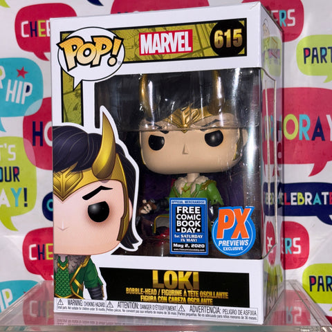 BOX FLAWS VIEW PHOTOS Loki  - Marvel Funko Pop 615 Vinyl Figure (11.4 Cm L × 8.9 Cm W × 15.9 Cm H)