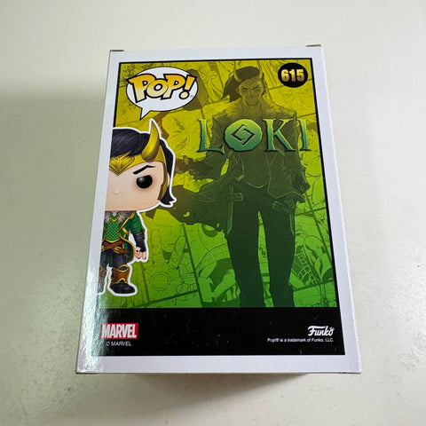 BOX FLAWS VIEW PHOTOS Loki  - Marvel Funko Pop 615 Vinyl Figure (11.4 Cm L × 8.9 Cm W × 15.9 Cm H)