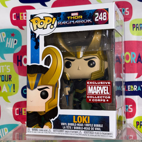 Loki  - Thor Ragnarok Marvel Funko Pop 248 Vinyl Figure (11.4 Cm L × 8.9 Cm W × 15.9 Cm H)