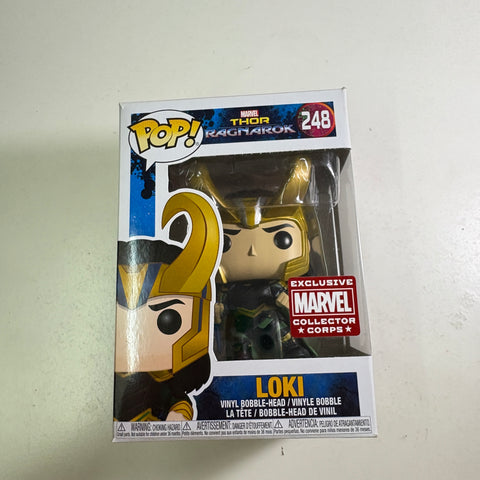 Loki  - Thor Ragnarok Marvel Funko Pop 248 Vinyl Figure (11.4 Cm L × 8.9 Cm W × 15.9 Cm H)