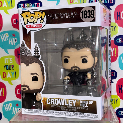 Crowley King of Hell - Supernatural Funko Pop 1839 Vinyl Figure  (22.8 Cm L × 16.5 Cm W × 14 Cm H)
