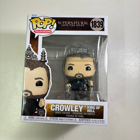 Crowley King of Hell - Supernatural Funko Pop 1839 Vinyl Figure  (22.8 Cm L × 16.5 Cm W × 14 Cm H)