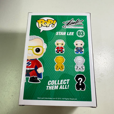 Stan Lee - Marvel Funko Pop 03 Vinyl Figure (11.4 Cm L × 8.9 Cm W × 15.9 Cm H)