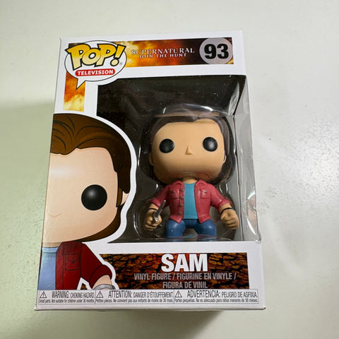 BOX FLAWS VIEW PHOTOS Sam Winchester - Supernatural Funko Pop 93 Vinyl Figure (11.4 Cm L × 8.9 Cm W × 15.9 Cm H) (Copy)