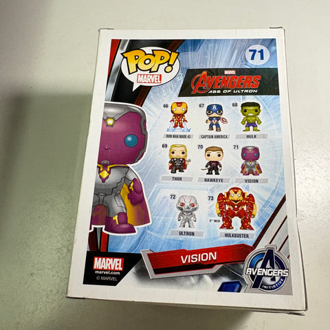 Vision - Avengers Age of Ultron Marvel Funko Pop 71 Vinyl Figure (11.4 Cm L × 8.9 Cm W × 15.9 Cm H)