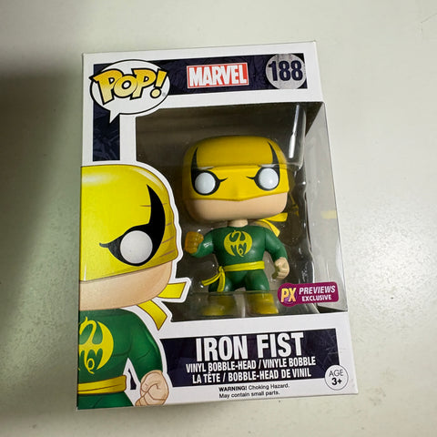 Iron Fist - Marvel Funko Pop 188 Vinyl Figure (11.4 Cm L × 8.9 Cm W × 15.9 Cm H)