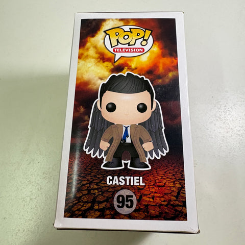 BOX FLAWS VIEW PHOTOS Castiel with Wings - Supernatural Funko Pop 95 Exclusive Vinyl Figure (11.4 Cm L × 8.9 Cm W × 15.9 Cm H)