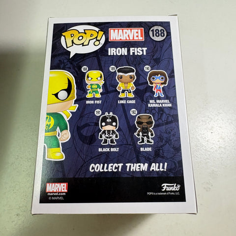 Iron Fist - Marvel Funko Pop 188 Vinyl Figure (11.4 Cm L × 8.9 Cm W × 15.9 Cm H)