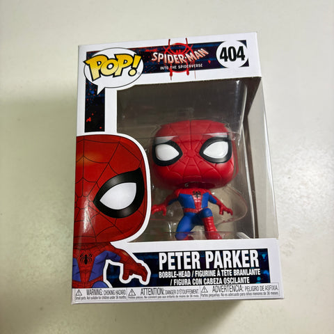 Peter Parker Spider-Man Into the Spiderverse - Marvel Funko Pop 404 Vinyl Figure (11.4 Cm L × 8.9 Cm W × 15.9 Cm H)