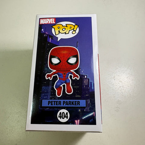 Peter Parker Spider-Man Into the Spiderverse - Marvel Funko Pop 404 Vinyl Figure (11.4 Cm L × 8.9 Cm W × 15.9 Cm H)
