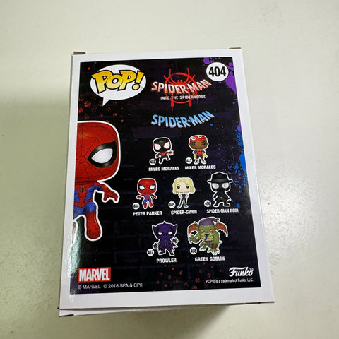 Peter Parker Spider-Man Into the Spiderverse - Marvel Funko Pop 404 Vinyl Figure (11.4 Cm L × 8.9 Cm W × 15.9 Cm H)