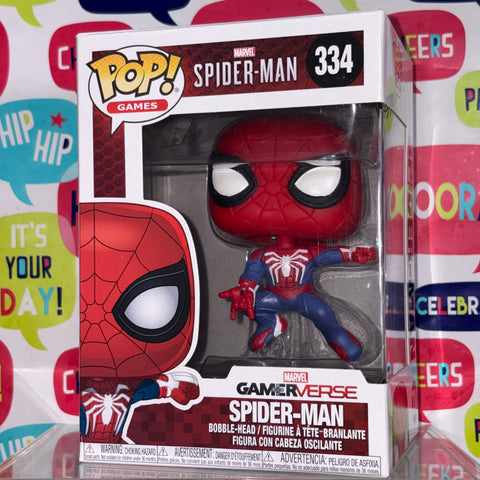 Spider-man - Marvel Funko Pop 334 Vinyl Figure (11.4 Cm L × 8.9 Cm W × 15.9 Cm H)