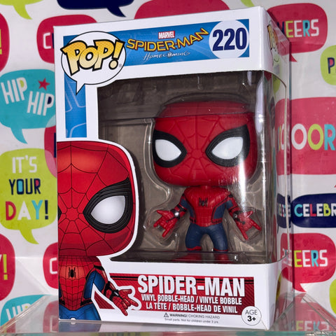 Spider-man (Homecoming) - Marvel Funko Pop 220 Vinyl Figure (11.4 Cm L × 8.9 Cm W × 15.9 Cm H)