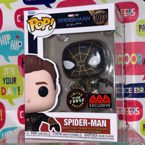 Spider-man CHASE (No Way Home) - Marvel Funko Pop 1073 Vinyl Figure (11.4 Cm L × 8.9 Cm W × 15.9 Cm H)