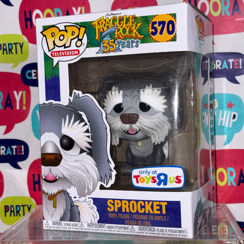 BOX FLAW VIEW PHOTOS Sprocket - Fraggle Rock Funko Pop 570 Vinyl Figure Exclusive (11.4 Cm L × 8.9 Cm W × 15.9 Cm H)