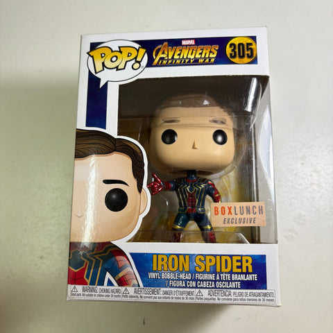 Spider-man (Infinity War) - Marvel Funko Pop 305 Vinyl Figure (11.4 Cm L × 8.9 Cm W × 15.9 Cm H)
