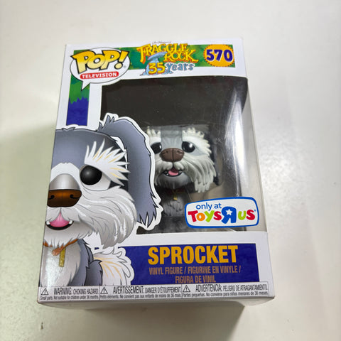 BOX FLAW VIEW PHOTOS Sprocket - Fraggle Rock Funko Pop 570 Vinyl Figure Exclusive (11.4 Cm L × 8.9 Cm W × 15.9 Cm H)