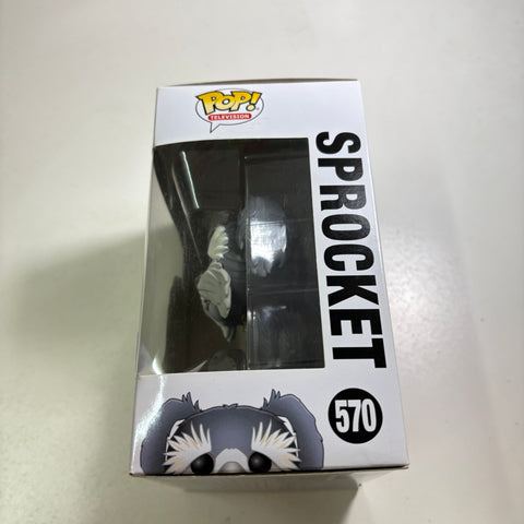 BOX FLAW VIEW PHOTOS Sprocket - Fraggle Rock Funko Pop 570 Vinyl Figure Exclusive (11.4 Cm L × 8.9 Cm W × 15.9 Cm H)