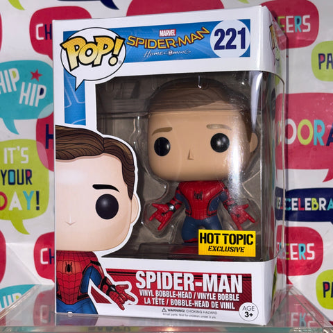 Spider-man (Homecoming) - Marvel Funko Pop 221 Vinyl Figure EXCLUSIVE (11.4 Cm L × 8.9 Cm W × 15.9 Cm H)