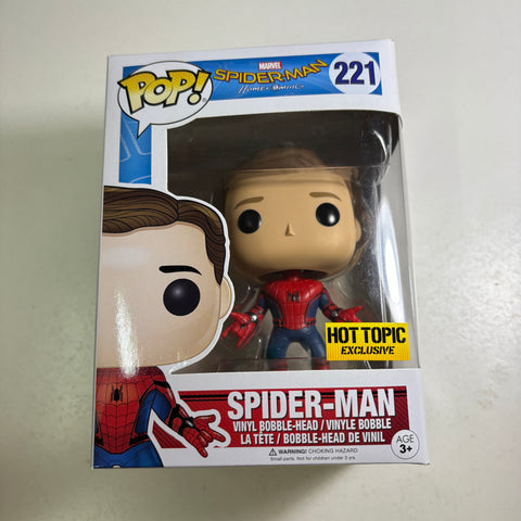 Spider-man (Homecoming) - Marvel Funko Pop 221 Vinyl Figure EXCLUSIVE (11.4 Cm L × 8.9 Cm W × 15.9 Cm H)