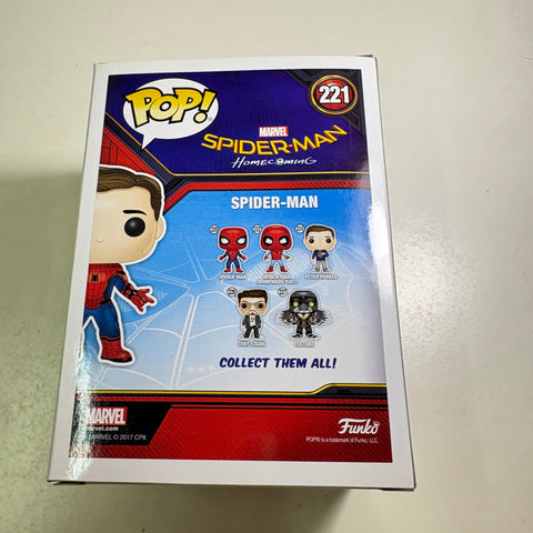 Spider-man (Homecoming) - Marvel Funko Pop 221 Vinyl Figure EXCLUSIVE (11.4 Cm L × 8.9 Cm W × 15.9 Cm H)