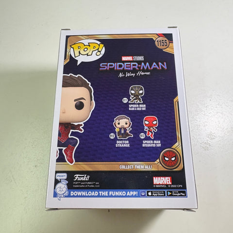 BOX DAMAGE VIEW PHOTOS Spider-man Tobey Maguire (No Way Home) - Marvel Funko Pop 1155 Vinyl Figure EXCLUSIVE (11.4 Cm L × 8.9 Cm W × 15.9 Cm H)