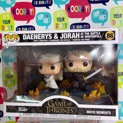 Daenerys & Jorah at the Battle of Winterfell - Game of Thrones Funko Pop 86 Vinyl Figure (33.0 Cm L × 12.1 Cm W × 20.3 Cm H)