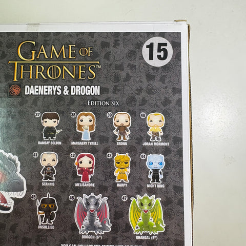 Daenerys & Drogon - Game of Thrones Funko Pop 15 Vinyl Figure (33.0 Cm L × 12.1 Cm W × 20.3 Cm H)
