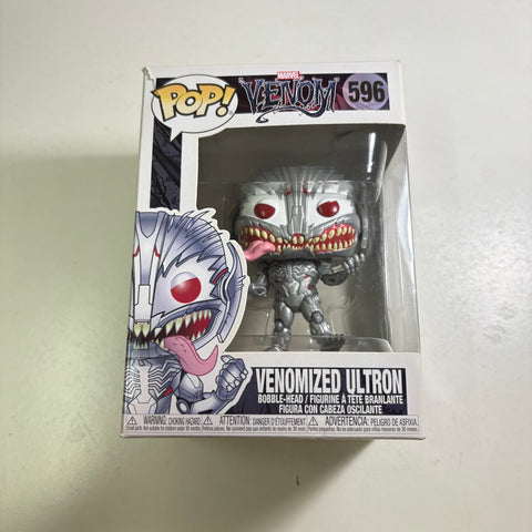 BOX FLAWS VIEW PHOTOS Venomized Ultron - Marvel Funko Pop 596 Vinyl Figure (11.4 Cm L × 8.9 Cm W × 15.9 Cm H)