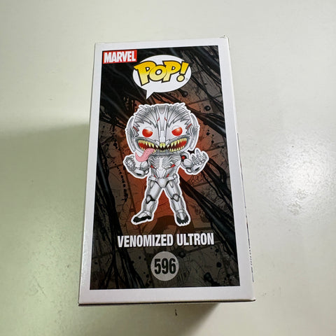 BOX FLAWS VIEW PHOTOS Venomized Ultron - Marvel Funko Pop 596 Vinyl Figure (11.4 Cm L × 8.9 Cm W × 15.9 Cm H)