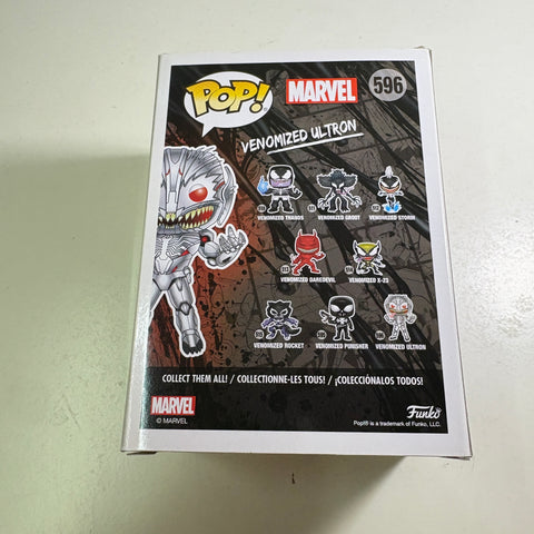 BOX FLAWS VIEW PHOTOS Venomized Ultron - Marvel Funko Pop 596 Vinyl Figure (11.4 Cm L × 8.9 Cm W × 15.9 Cm H)