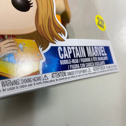 Captain Marvel (Glow) - Marvel Funko Pop 444