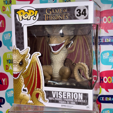 Viserion - Game of Thrones Funko Pop 34 Vinyl Figure (22.8 Cm L × 16.5 Cm W × 14 Cm H)