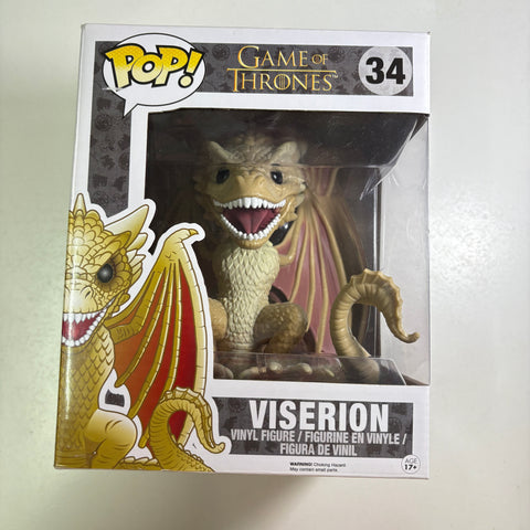 Viserion - Game of Thrones Funko Pop 34 Vinyl Figure (22.8 Cm L × 16.5 Cm W × 14 Cm H)