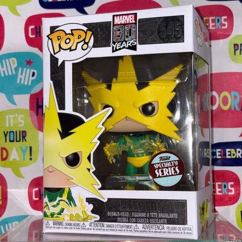Electro - Marvel Funko Pop 545 Vinyl Figure (11.4 Cm L × 8.9 Cm W × 15.9 Cm H)