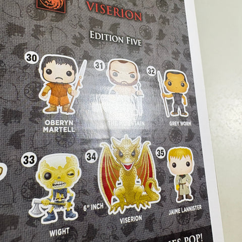Viserion - Game of Thrones Funko Pop 34 Vinyl Figure (22.8 Cm L × 16.5 Cm W × 14 Cm H)