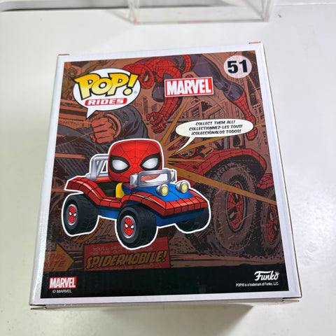 Spider-Man with Spider Mobile - Marvel Funko Pop 51 Vinyl Figure (22.8 Cm L × 16.5 Cm W × 14 Cm H)