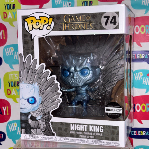 Night King on the Iron Throne METALLIC - Game of Thrones Funko Pop Vinyl Figure Exclusive (22.8 Cm L × 16.5 Cm W × 14 Cm H)