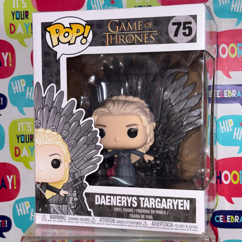 Daenerys Targaryen on the Iron Throne - Game of Thrones Funko Pop 75 Vinyl Figure (22.8 Cm L × 16.5 Cm W × 14 Cm H)