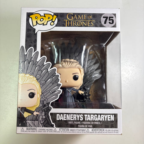 Daenerys Targaryen on the Iron Throne - Game of Thrones Funko Pop 75 Vinyl Figure (22.8 Cm L × 16.5 Cm W × 14 Cm H)