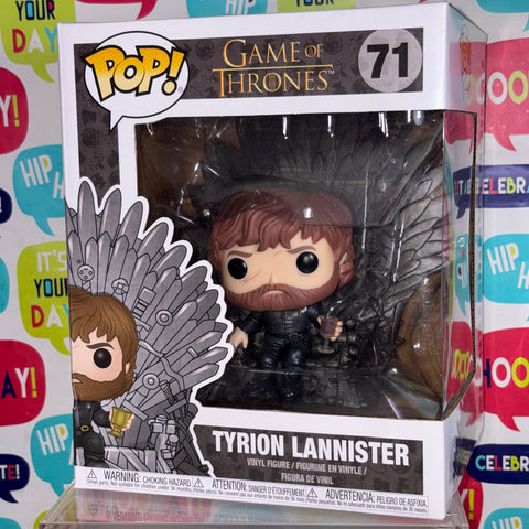Tyrion Lannister on the Iron Throne - Game of Thrones Funko Pop 71 Vinyl Figure (22.8 Cm L × 16.5 Cm W × 14 Cm H)