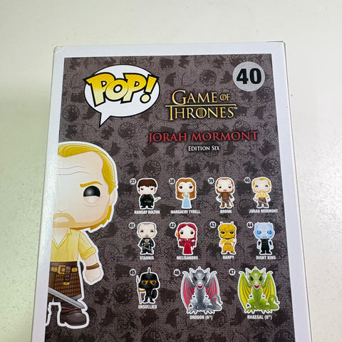 BOX FLAWS VIEW PHOTOS Jorah Mormont - Game of Thrones Funko Pop 72 Vinyl Figure (11.4 Cm L × 8.9 Cm W × 15.9 Cm H)