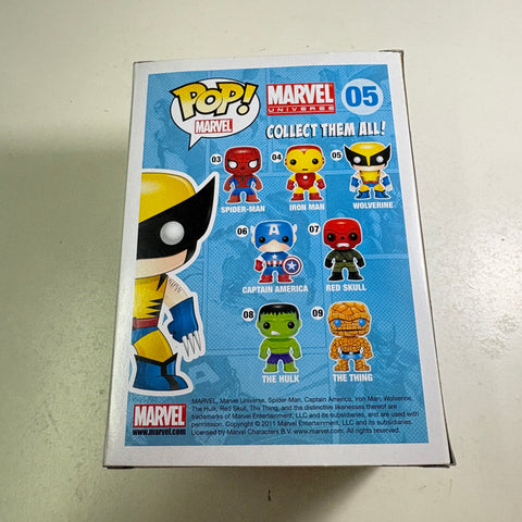 Wolverine - X-Men Marvel Funko Pop 05 Vinyl Figure (11.4 Cm L × 8.9 Cm W × 15.9 Cm H)