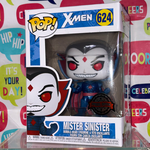 BOX FLAWS VIEW PHOTOS Mister Sinister - X-Men Marvel Funko Pop 624 Vinyl Figure (11.4 Cm L × 8.9 Cm W × 15.9 Cm H)