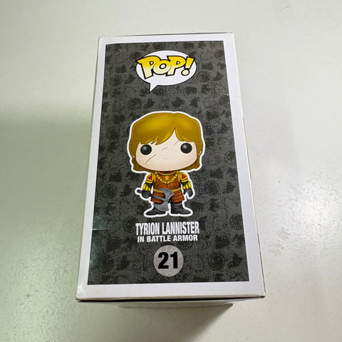 BOX FLAWS VIEW PHOTOS Tyrion Lannister - Game of Thrones Funko Pop 21 Vinyl Figure (11.4 Cm L × 8.9 Cm W × 15.9 Cm H)