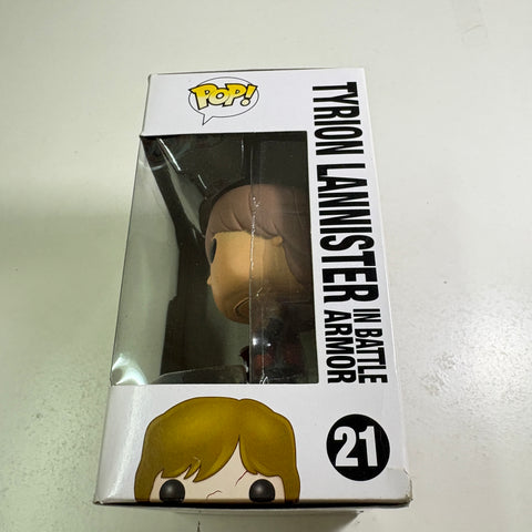BOX FLAWS VIEW PHOTOS Tyrion Lannister - Game of Thrones Funko Pop 21 Vinyl Figure (11.4 Cm L × 8.9 Cm W × 15.9 Cm H)