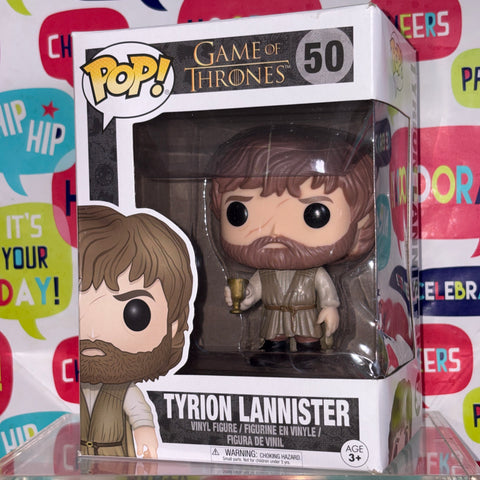 BOX FLAWS VIEW PHOTOS Tyrion Lannister - Game of Thrones Funko Pop 50 Vinyl Figure (11.4 Cm L × 8.9 Cm W × 15.9 Cm H)