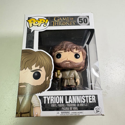 BOX FLAWS VIEW PHOTOS Tyrion Lannister - Game of Thrones Funko Pop 50 Vinyl Figure (11.4 Cm L × 8.9 Cm W × 15.9 Cm H)