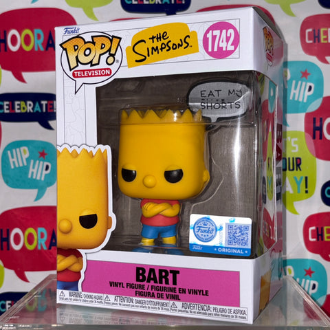 The Simpsons - Bart Simpson (Eat my Shorts) Funko Pop 1742 Exclusive